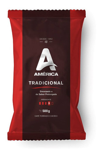 Café Torrado Moído Tradicional Sabor Intenso 500g América  