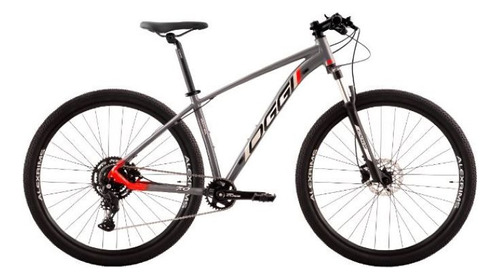 Mountain Bike Oggi Big Wheel 7.0 2024 Cues 9v Tam 19 Cor Grafite/vermelho/cinza Tamanho Do Quadro 19