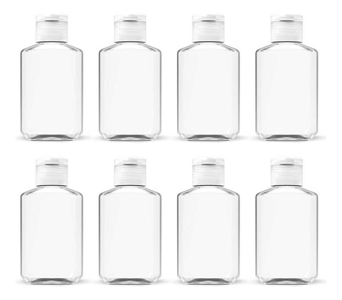 10pcs 60ml Transparente Botellas Viaje Para Champú Loción