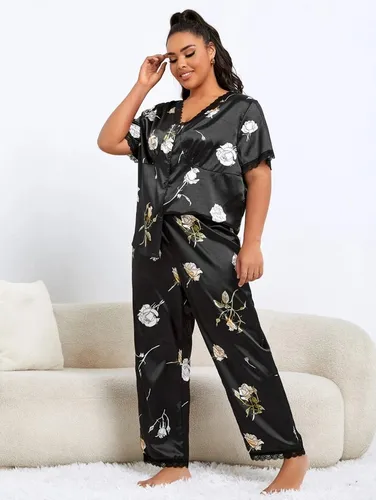 Conjunto pijama saten sales