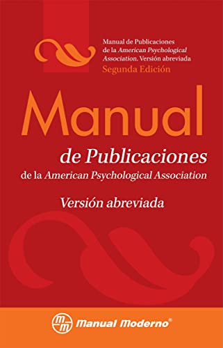 Libro Manual De Publicaciones De La American Psychological A