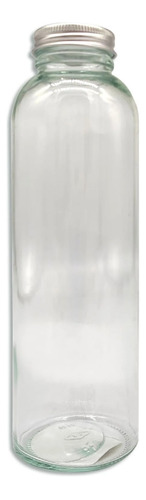 Botella De Vidrio Con Tapa Rosca 500 Ml Envase Transparente