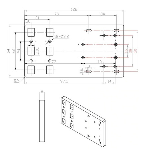 Modulo Carro Eje X Grabadora Laser Graduación Altura Eje Z