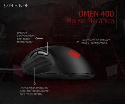 Omen 400 Mouse Mecánico (3ml38aa)