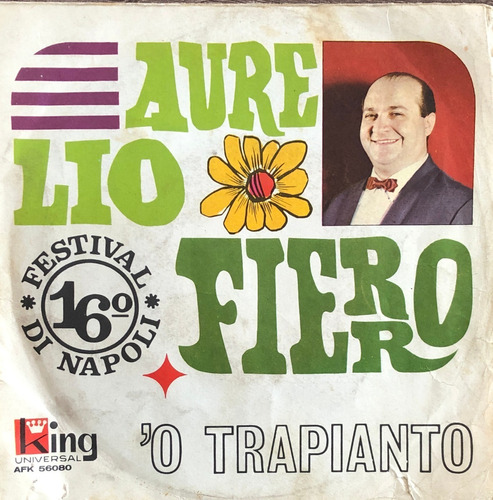 Disco De Vinilo 45 Rpm Estereo Aurelio Fierro O Trapianto