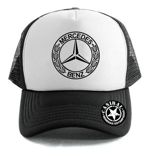 Gorras Trucker Mercedes Benz Logo Clasico Remeras Canibal