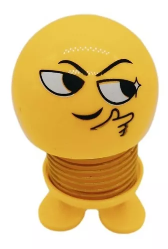 Boneco Emoji Enfeite Painel Careta Carros Mola Meme