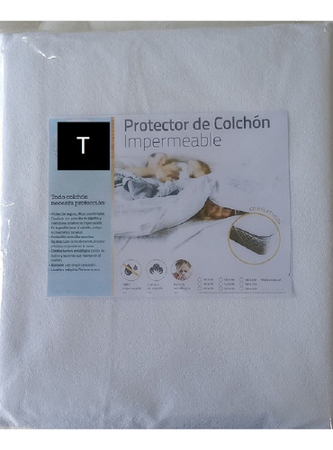 Protector Funda Cubre Colchon Impermeable 90 X 190 El Mejor