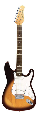 Guitarra eléctrica Jay Turser JT-300 double-cutaway de madera maciza tobacco sunburst brillante con diapasón de palo de rosa