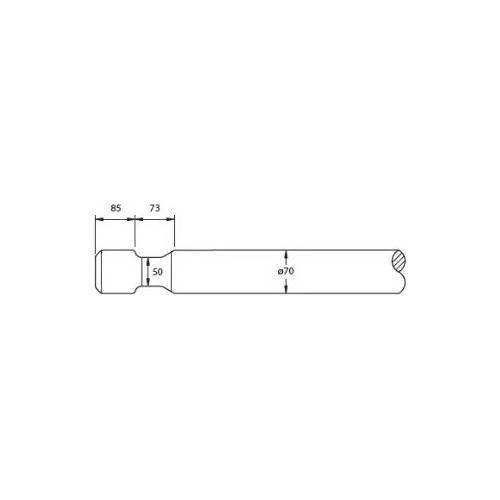 Pica Pulseta Para Martillo Hidraulico Jcb Hm360 (70mm)