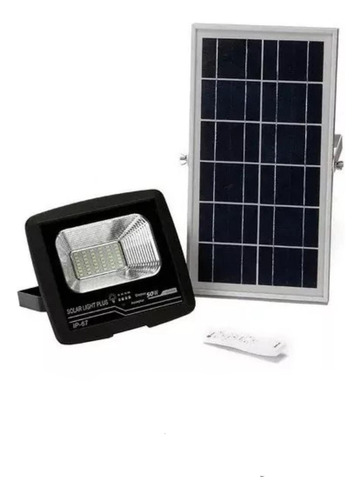 Lámpara Foco Solar Led 50w Flood Panel Solar Control Remoto