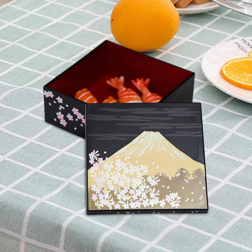 Bandeja Japonesa Para Sushi, Lancheira, Prato 15cmx15cmx6cm