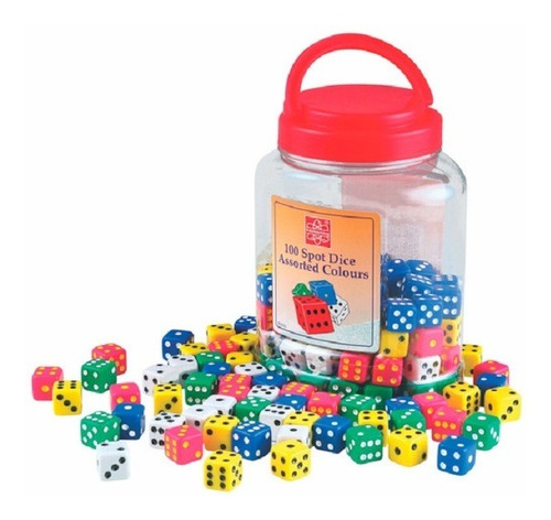 Set De Dados Cuadrados 100 Und.