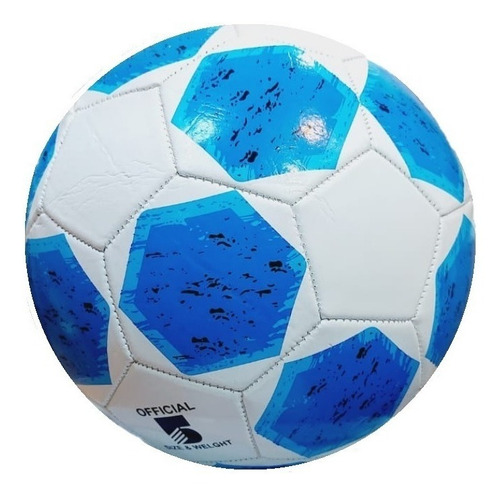 Balón De Futbol Para Niño Blanco Con Azul Celeste Hamelin