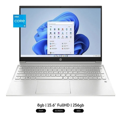 Imagen 2 de 10 de Notebook Hp I5-1235u 8gb Ram 256gb Ssd 15.6 Win11 Tactil