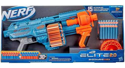 Imagem 6 de 6 de Metralahora Lançador Nerf Elite 2.0 Shockwave Rd15 30 Dados