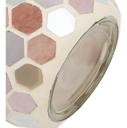 Suporte De Vela, Vaso De Vidro Em Mosaico, Vaso De Flores De