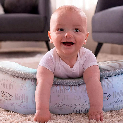 Imagen 4 de 6 de Boppy Almohada De Soporte Para Bebe Luxe, Cojín De Lactancia
