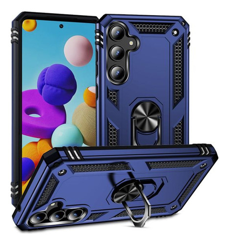 Funda Protector Uso Rudo Con Anillo Magnetico Para Samsung