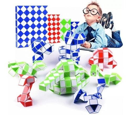 Imagen 6 de 6 de Cubo Magico Tipo Rubik Magic Snake Serpiente Movediza