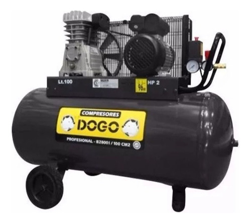 Compresor 100 Lts Bicilindrico 2 Hp Monofasico Dog50340 Dogo