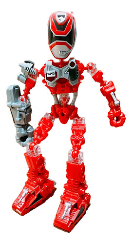 Power Rangers Mega Blocks Para Armar Originales Juguetes 50 Power Ranger Rojo