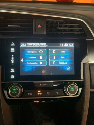 Honda Civic 2.0 16v Flexone Exl 4p Cvt -2019/ 2019 Preto