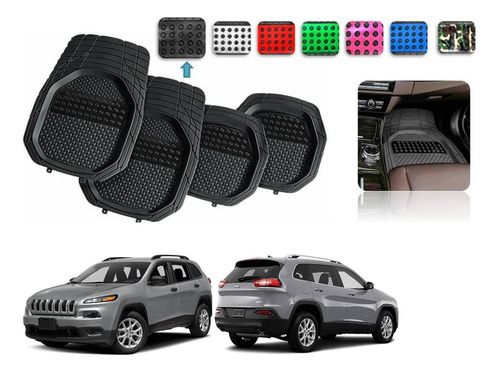 Tapetes 4pz Charola 3d Color Jeep Cherokee 2014 A 2018 2019