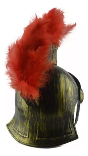 Casco Romano Dorado Accesorio Para Disfraz De Cosplay