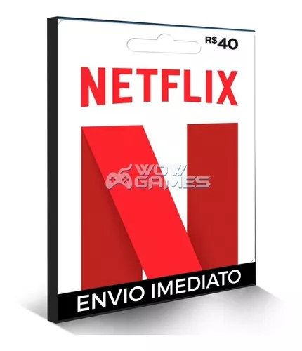 Cartão Pré-pago Netflix R$ 40 Reais - Assinatura Envio Rapid