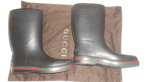 Originales Botas De Lluvia Gucci Made In Italy Numero 8