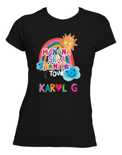 Playera Karol G Bichota Mañana Será Bonito Tour Dama Mod2