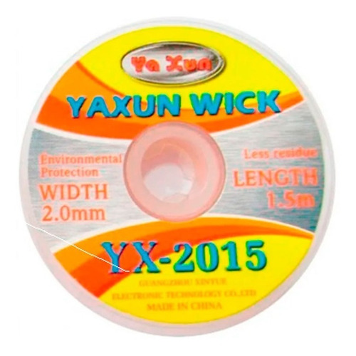 Malla Desoldante Yaxun Yx2015a 2mm Por 1,5m