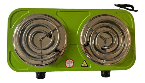 Cocina Eléctrica Kr Plus 5 Niveles De Calor 2000 Watts Verde