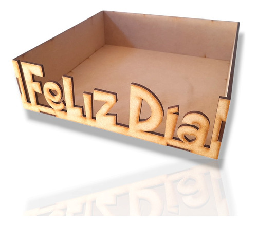 Bandejas  Feliz Dia  20x20 Mdf//fibrofacil Pack X10u.