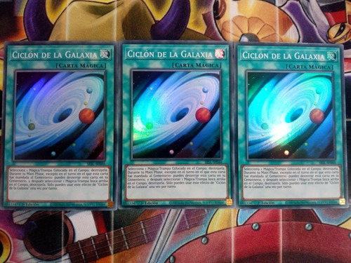 Ciclón De La Galaxia X3 Super Rare Yugi-oh! Original Konami