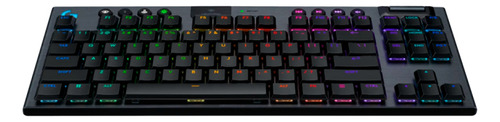 Teclado Mecânico Gamer Sem Fio Logitech G915 X Tkl- Preto Preto Inglês Internacional