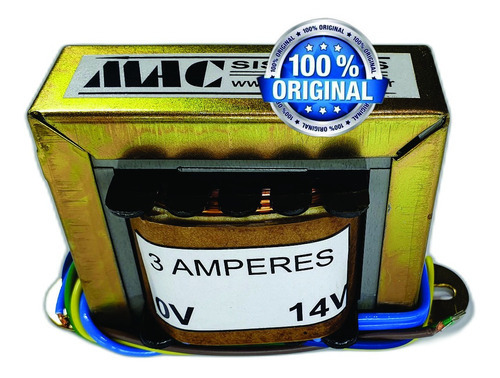 Transformador Trafo 0 - 14v 3 A. - Primário 110/220v 4 Fios