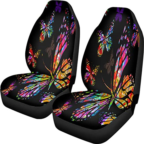 Cubierta De Asiento De Pehede Colorful Butterflies Raster Ne