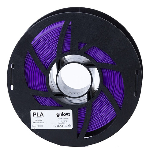 Imagen 1 de 2 de Filamento 3D PLA Grilon3 de 1.75mm y 1kg violeta