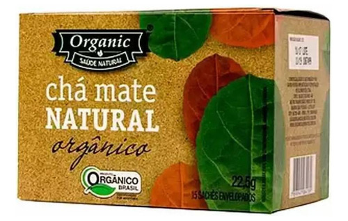 Kit 3x: Chá Mate Orgânico Organic 15 Sachês