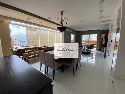 Imagem 4 de 30 de Cobertura Com 3 Dormitórios À Venda, 234 M² Por R$ 2.485.000,00 - Vila Augusta - Guarulhos/sp - Co0019