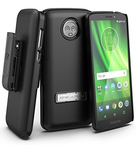 Funda Moto G6 Anticaidas Con Funda Con Clip Para Cinturon   