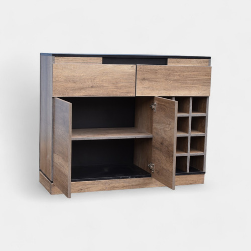 Credenza Hogare Credenza Milan - Rustik Wood Con Acabado Texturizado