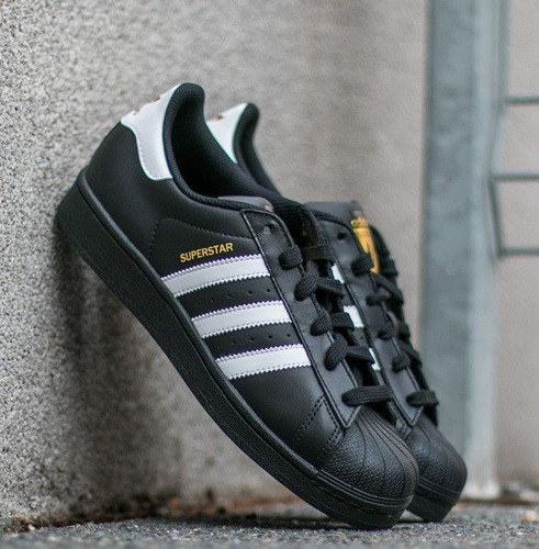 Tenis adidas Superstar Negro Con Blanco Num. 24mx