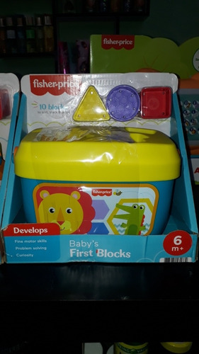 Imagen 2 de 3 de Los Primero Bloques De Fisher Price Baby 10blocks +6m
