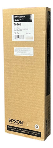 Cartucho Original Epson T6368 Negro Mate 700 Ml C13t636800