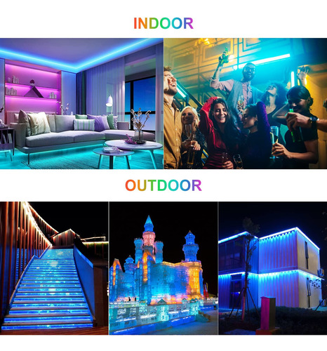 Barra Led 25w Rgb Con Control Remoto Para Bar Jardín Fiesta