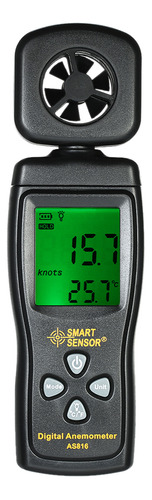 Medidor De Viento Con Anemómetro, Velocidad Y Temperatura
