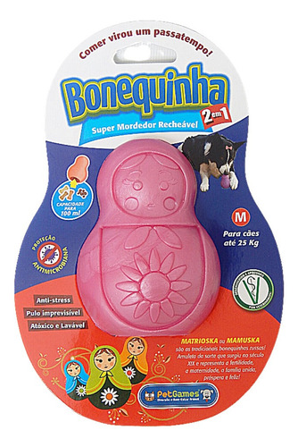 Brinquedo Bonequinha Pet Games Rosa M